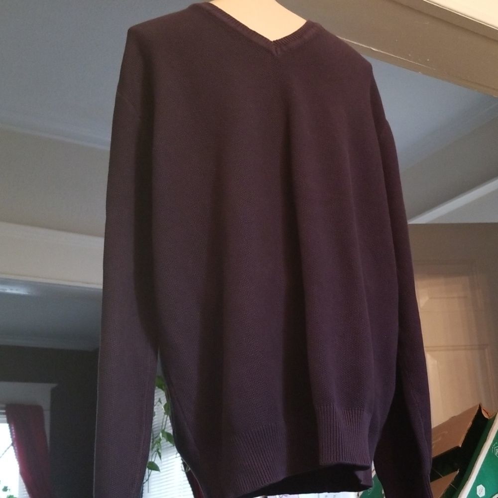 Faconnable Mens V-Neck Sweater
